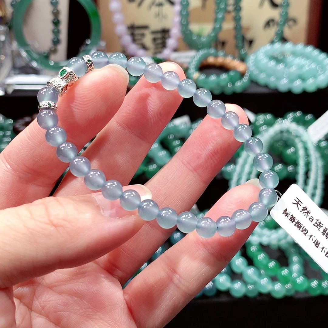 翡翠未镶嵌手链卡6