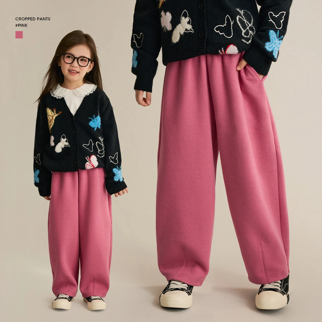 【定格】女童休闲裤2025秋季新款洋气儿童宽松九分裤8651X