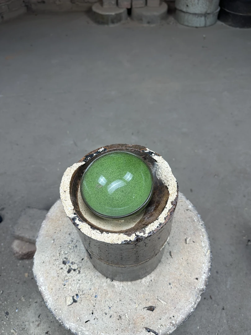 建窑建盏 绿冰裂 碎碎冰 手工 茶杯 主人杯