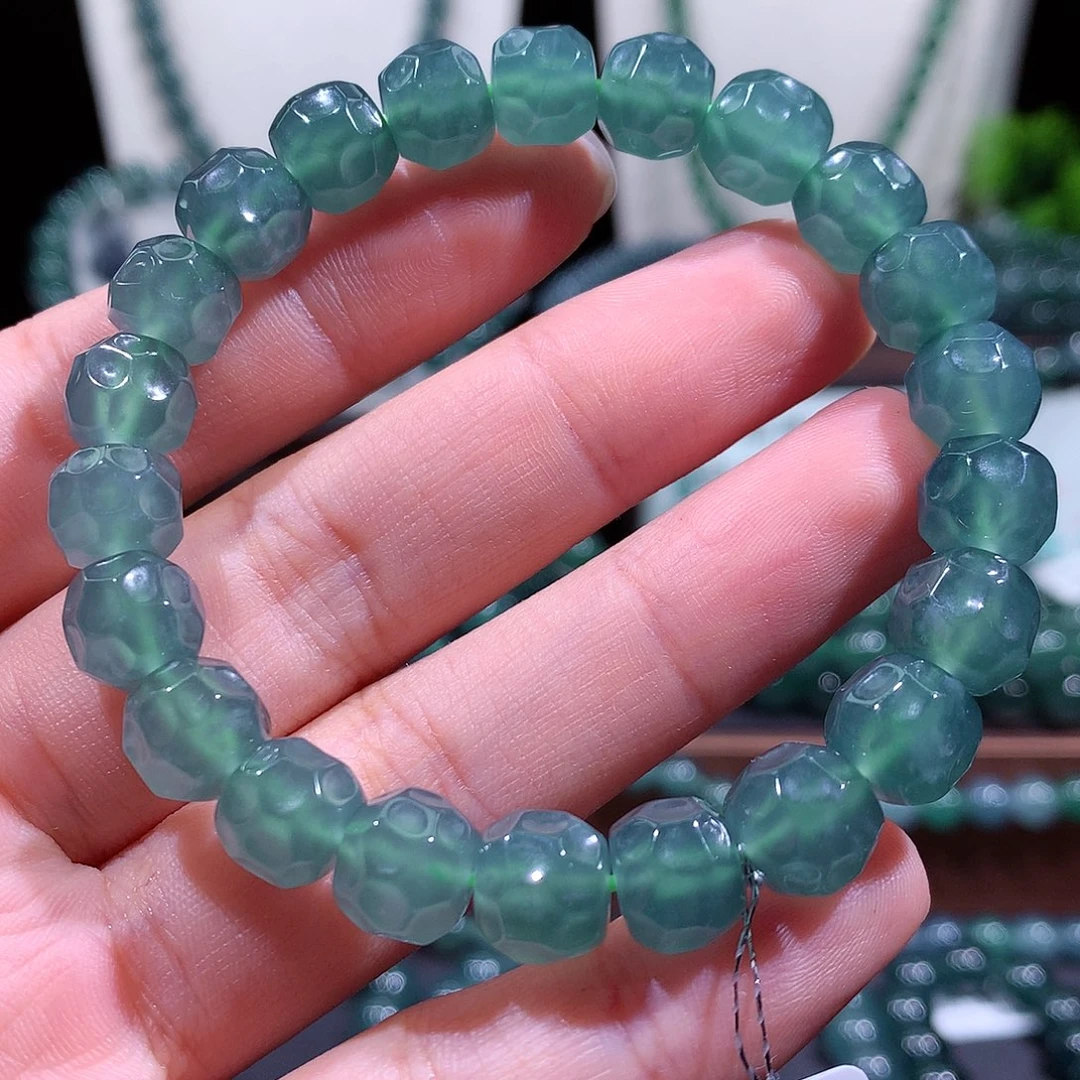 翡翠未镶嵌手链天然a货翡翠手串9.7