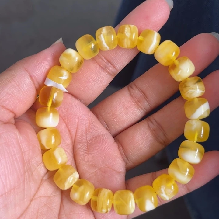 琥珀未镶嵌珠宝奇石M192号10+金瓷白妖花