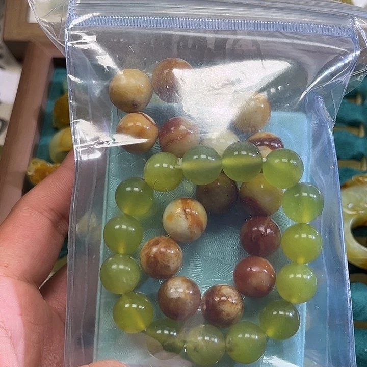 诺***熙蛇纹石玉未镶嵌戒指