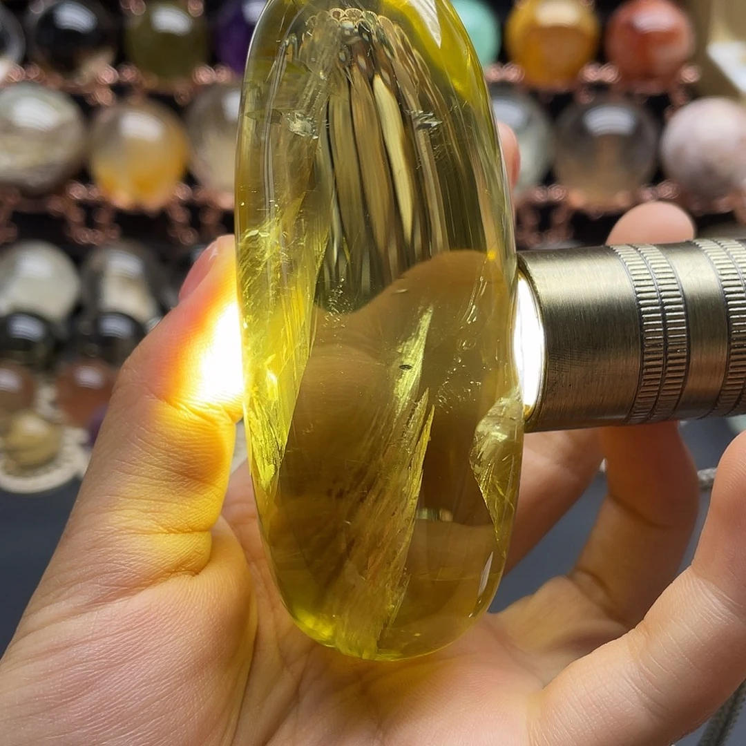 水晶珠宝半成品未镶嵌天然黄水晶