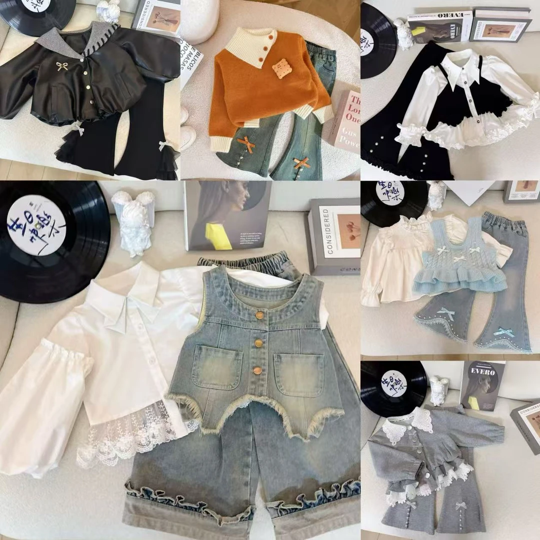 [1001-1100]女童秋季套装2025新款儿童秋季韩版休闲洋气甜美套装