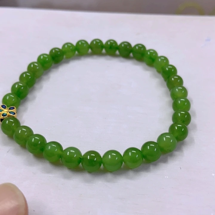 【闪购商品】和田玉（碧玉）手串未镶嵌11