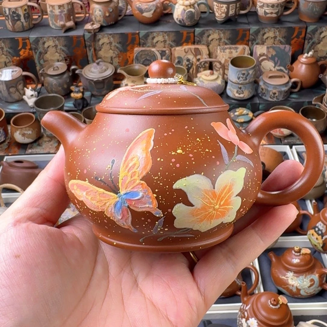 茶杯紫砂200ml原矿精工半手