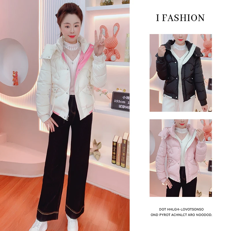 2025年冬季新款修身显瘦保暖加厚短款高级感减龄韩系百搭棉衣女装