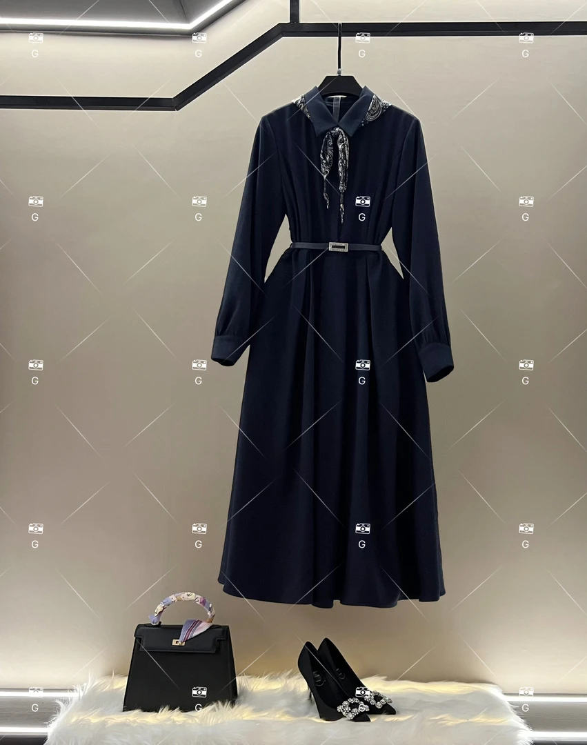 春夏丨设计师轻奢法式印花女士连衣裙 GS-57338