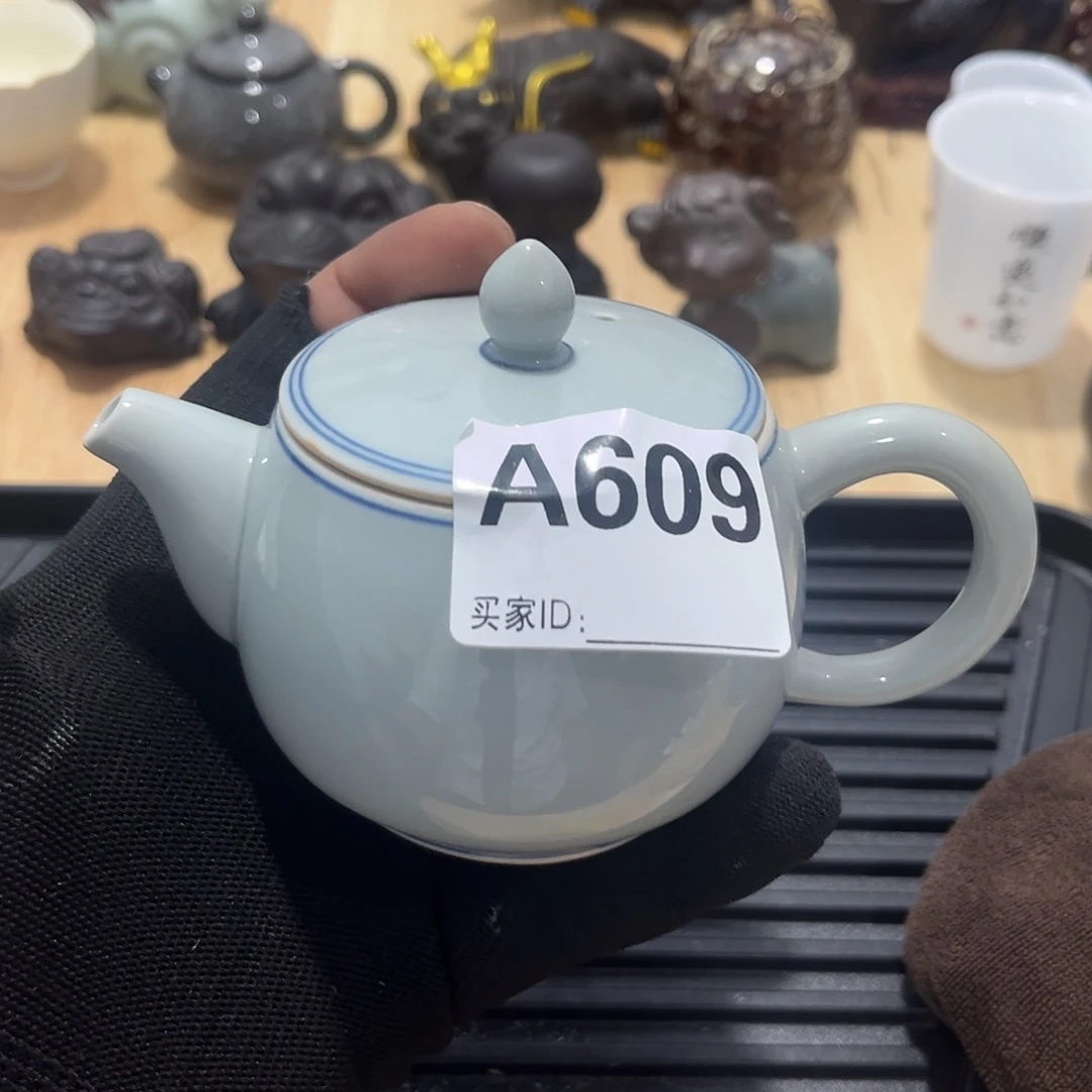 瓷片茶摆件工艺品摆件666