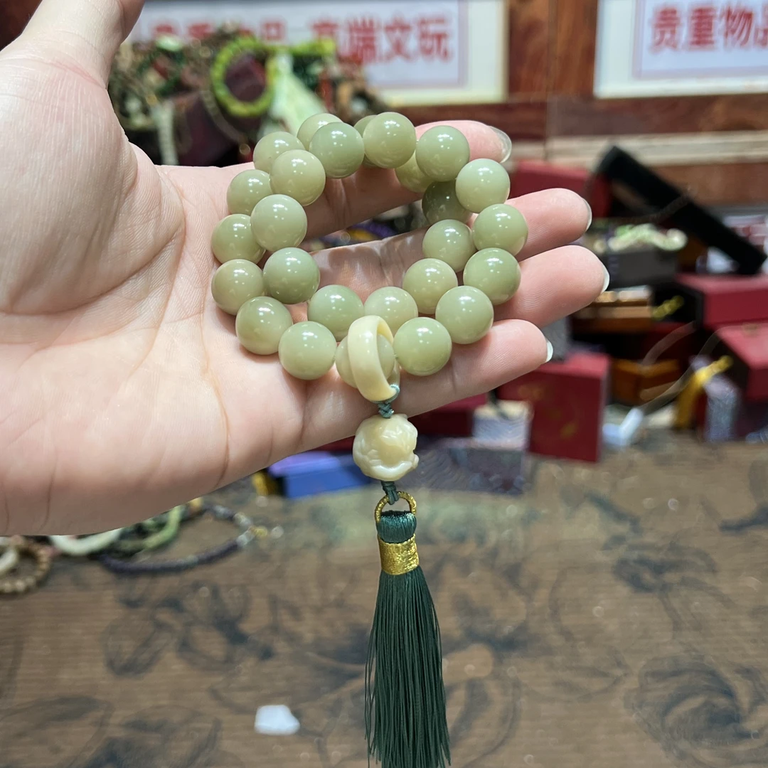 青绿双圈手串无礼盒