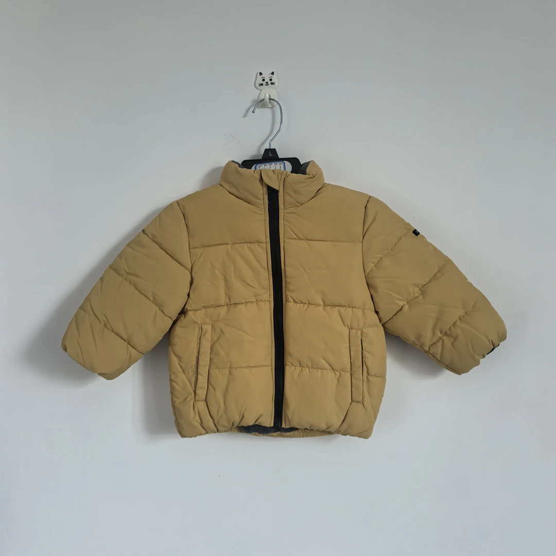 外贸男童黄色棉服