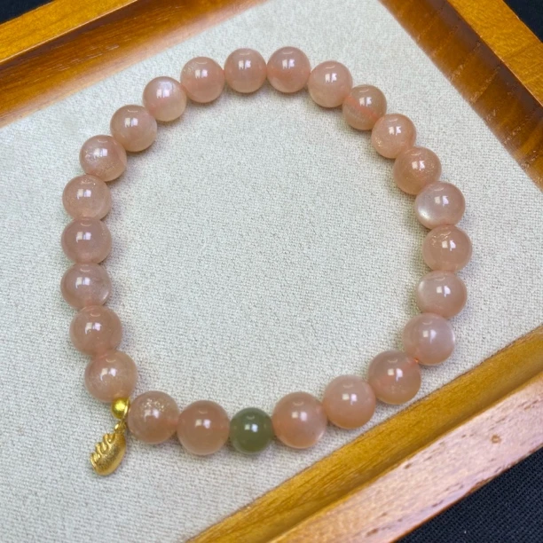 A587-李寻欢【太阳石7mm+饺子坠】精美单圈手串/手链-多样性发一