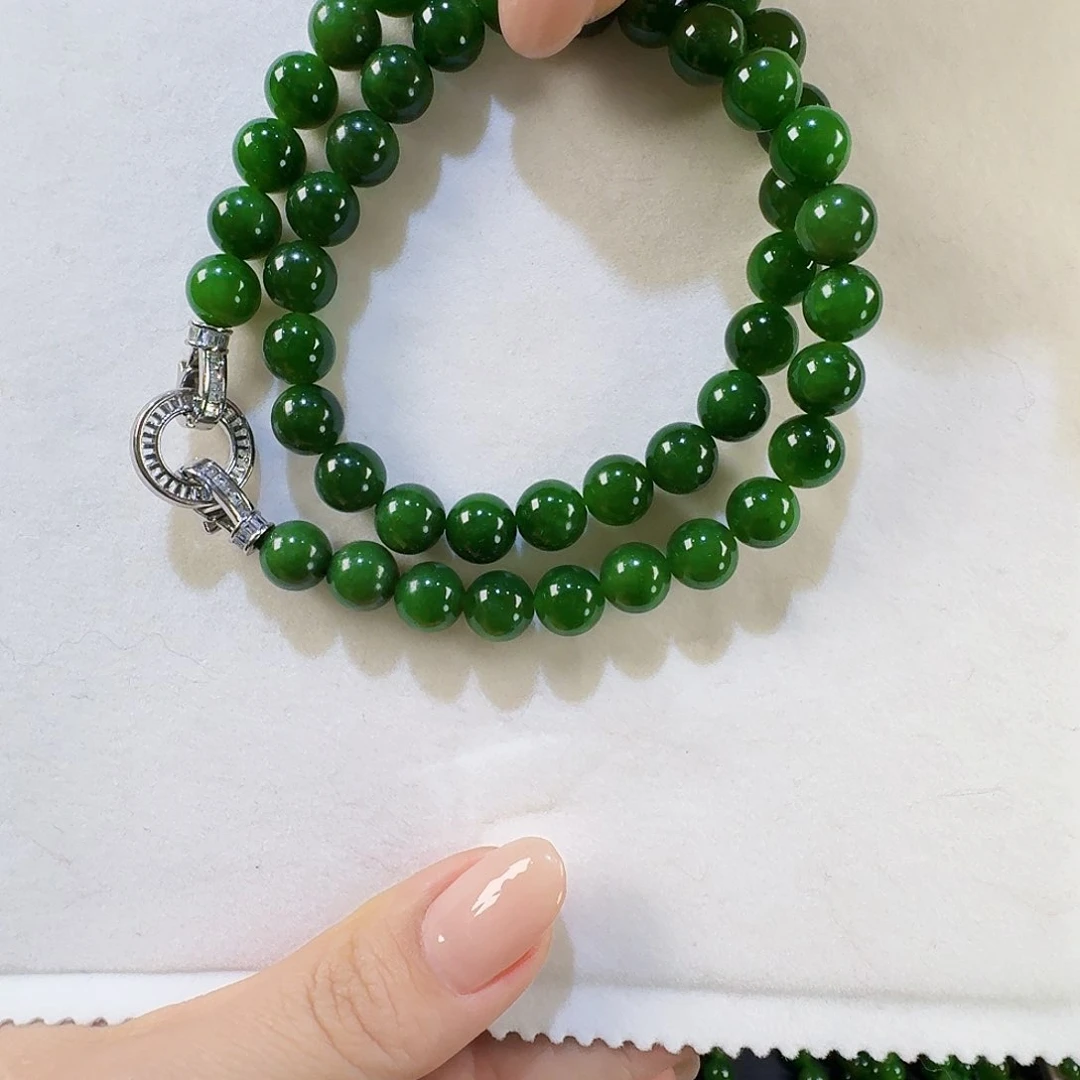 和田玉（碧玉）颈饰未镶嵌黎***辰