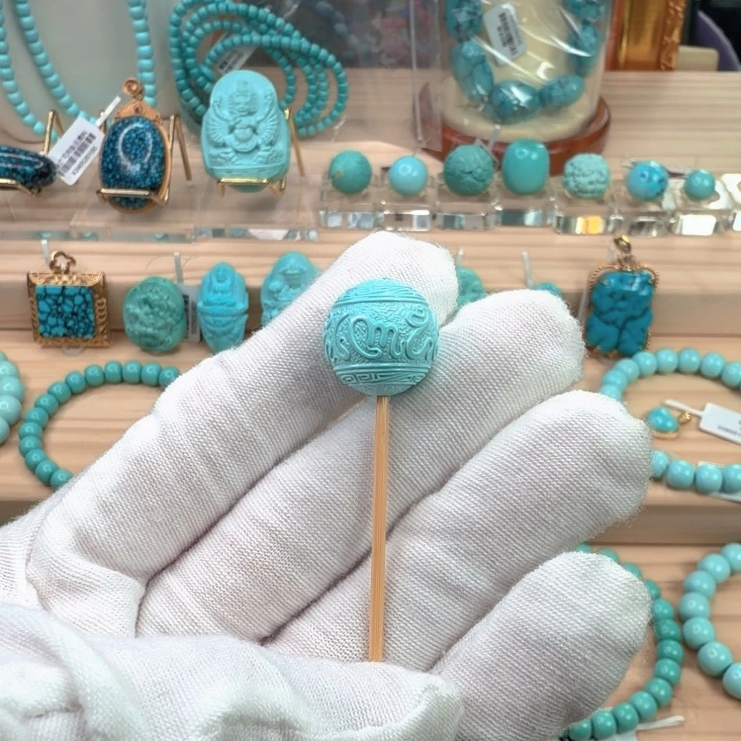 风***-绿松石未镶嵌珠宝奇石