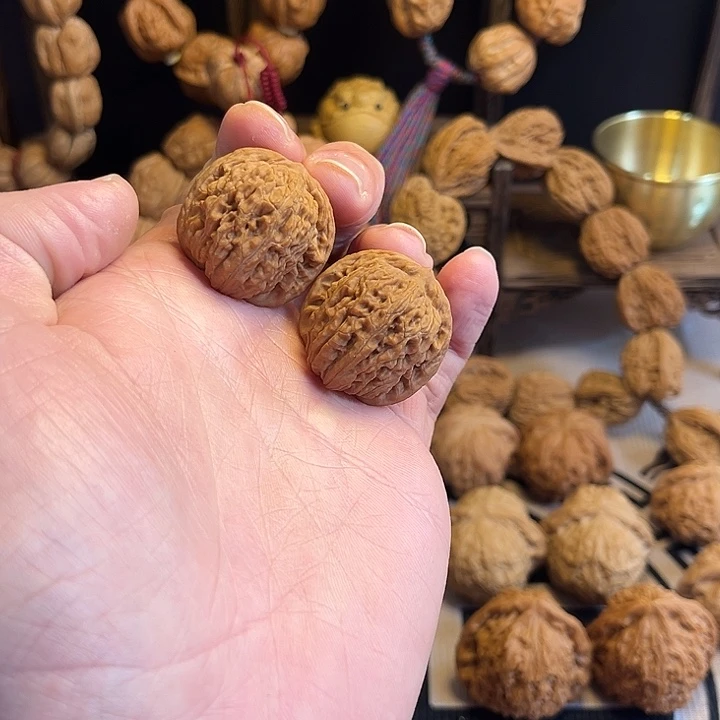 把件文玩核桃四座楼手捻31尺