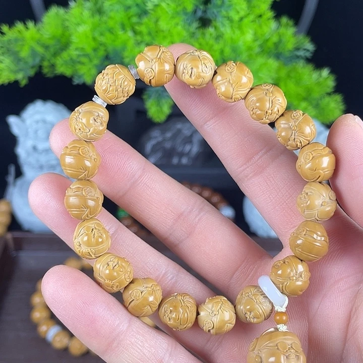 手串/手链核桃精工小财迷坠财神