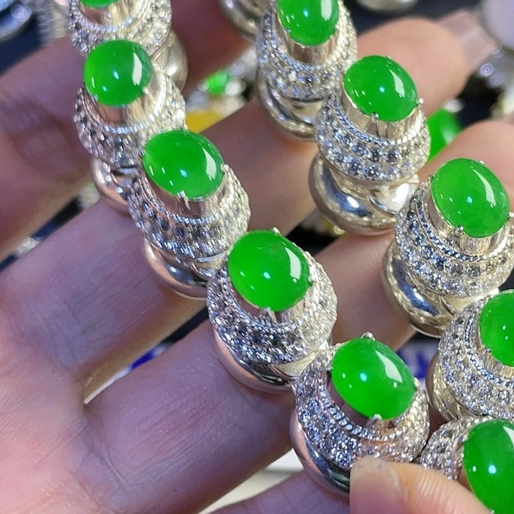 奇***8定制翡翠未镶嵌8655555555585