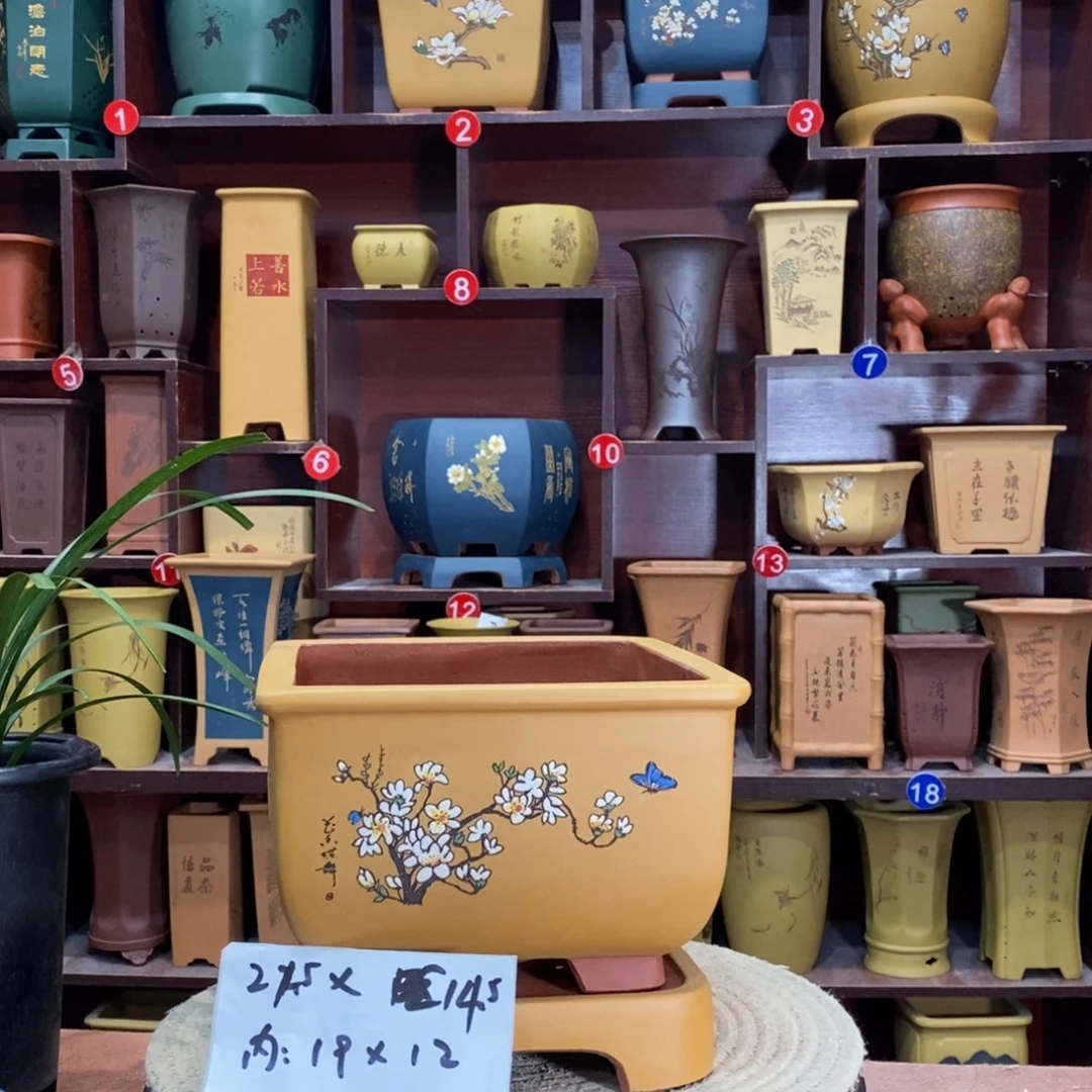 紫砂花盆紫砂花盆