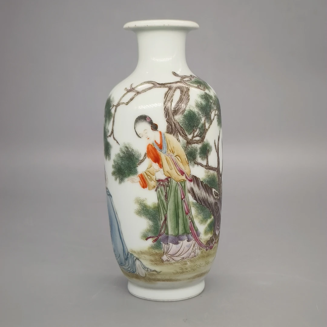 72501008*民国粉彩人物纹瓶/瓷器七/江苏省文物总店/MM