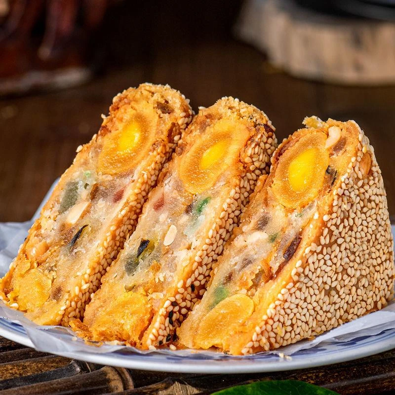 温州特产桥墩镇大月饼传统鲜肉咸蛋黄肉松五仁老式手工正宗多口味