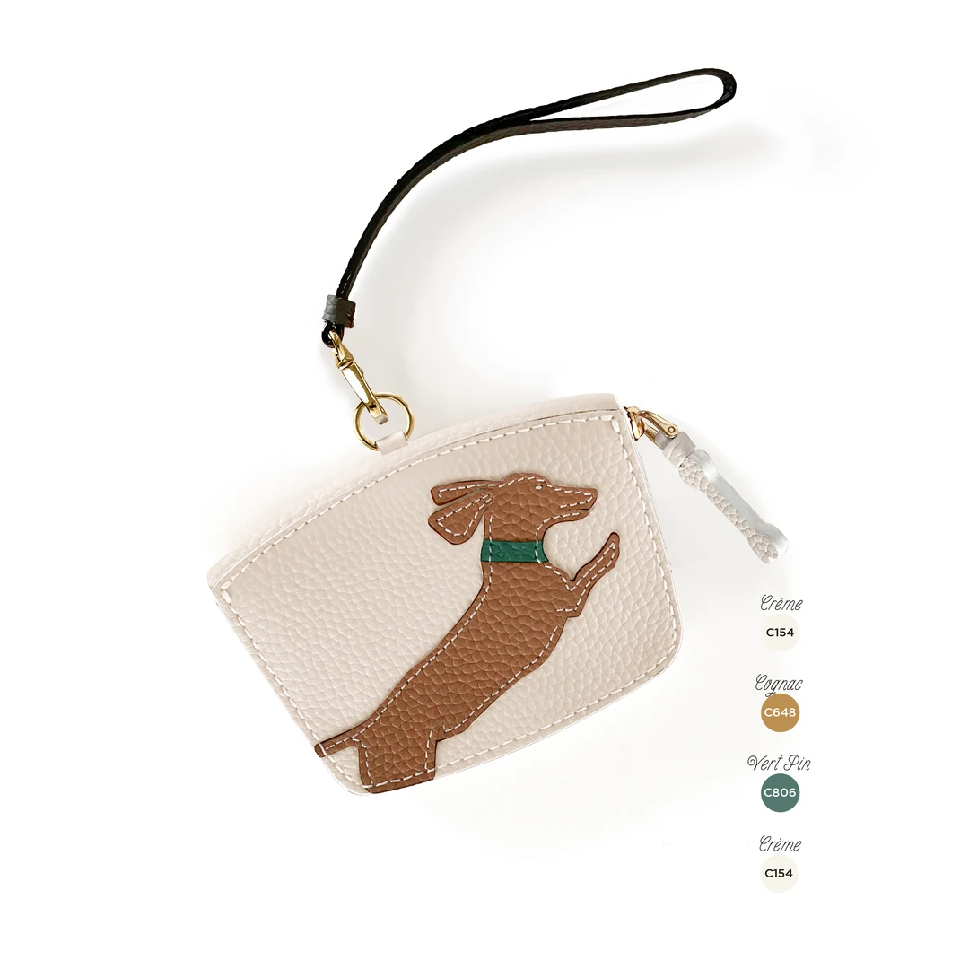 【然厚 X GB DAVID】跳跃动物系列拉链卡包 En L'air Monnaie荔枝纹