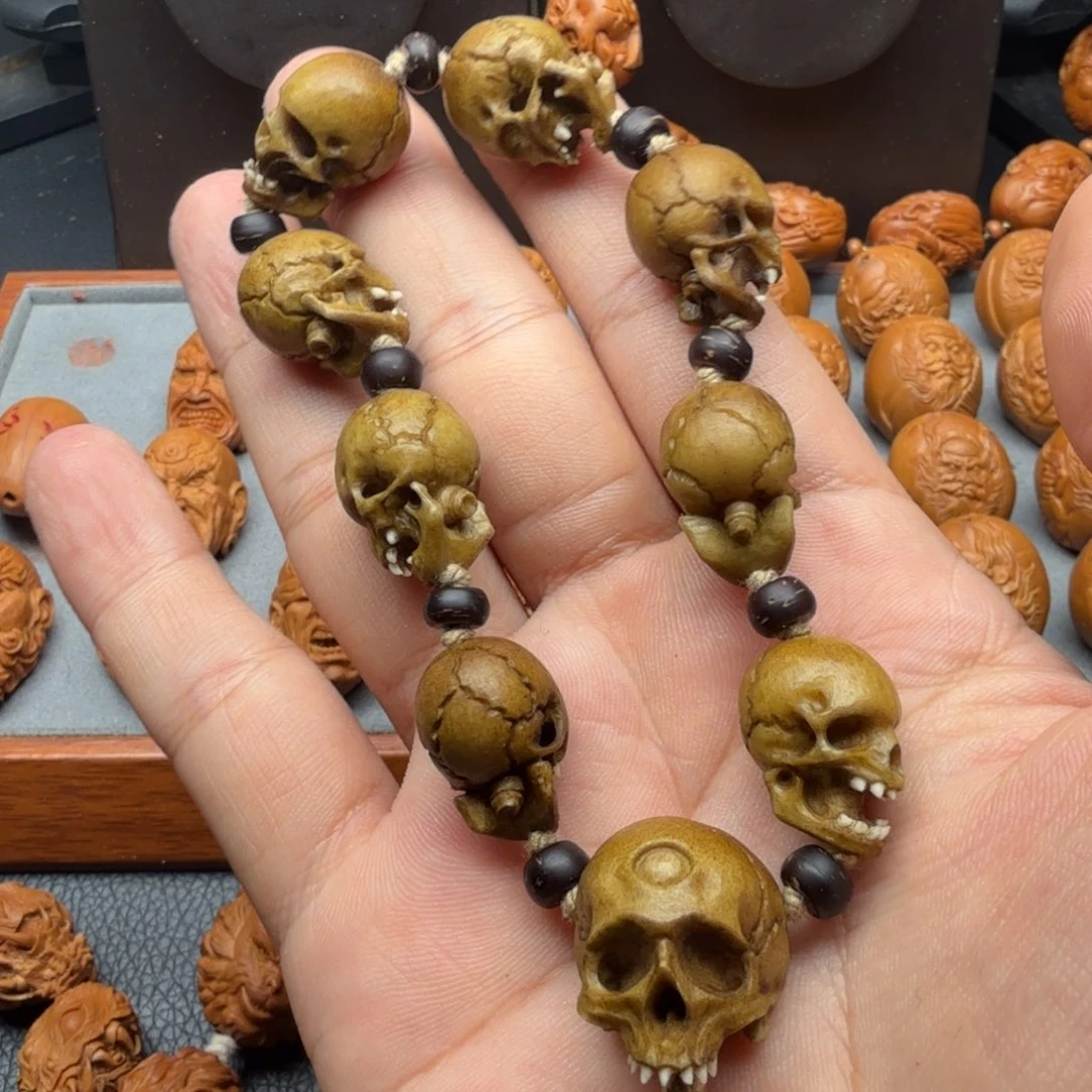 橄榄核手串/手链经典骷髅