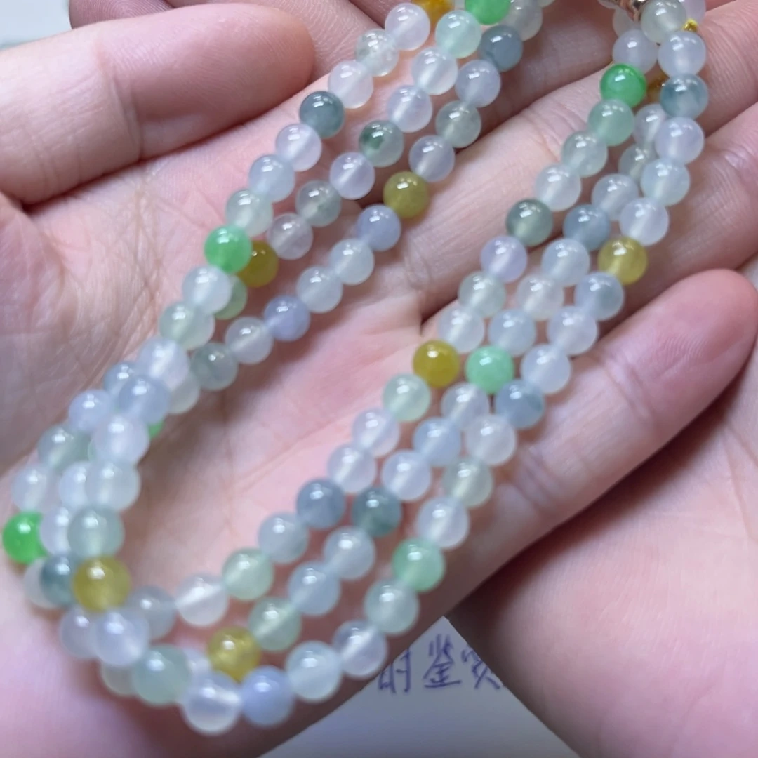 翡翠未镶嵌颈饰缅甸翡翠卡4.9