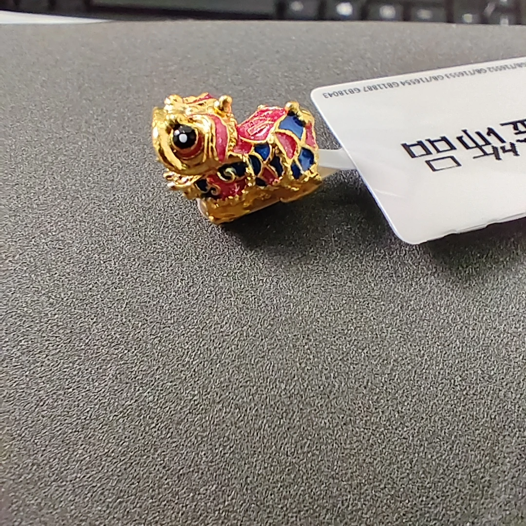 【夏夏专享】足金999 舞狮 ZP 0.30 攒金有道