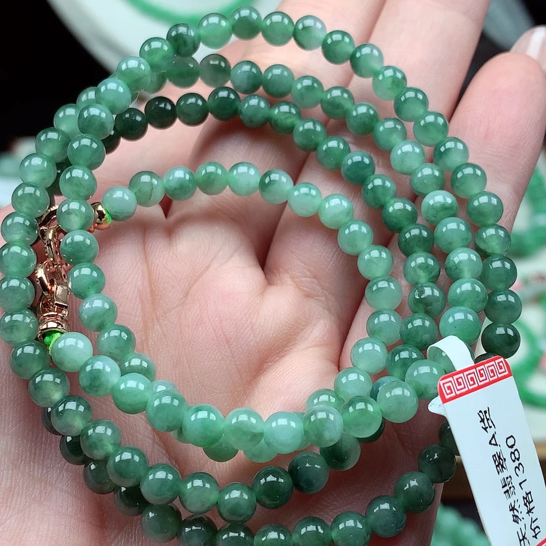 翡翠未镶嵌项链翡翠