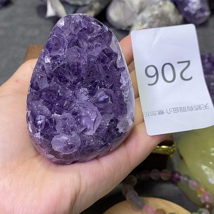 紫晶珠宝半成品未镶嵌