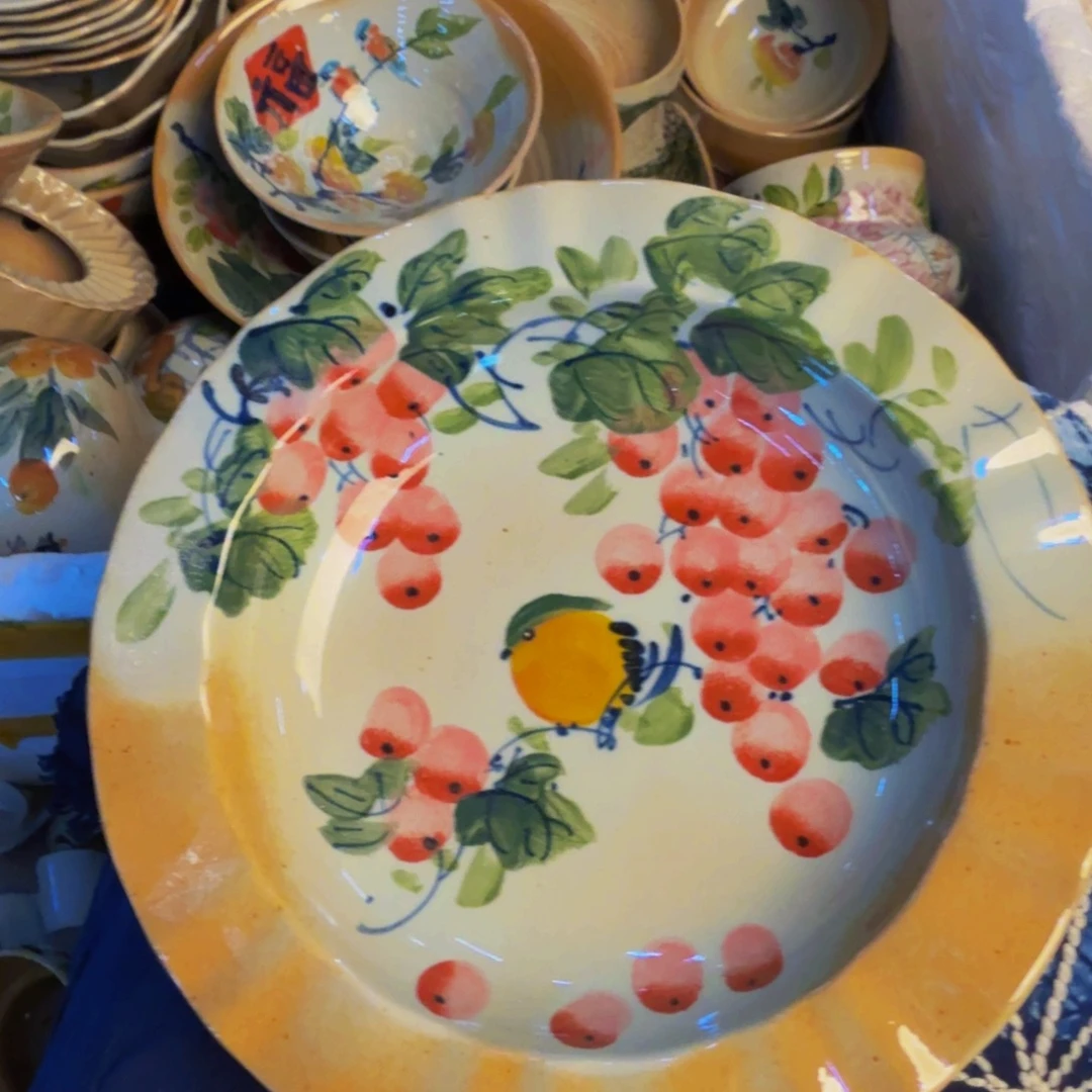 瓷片景德镇陶瓷手工手绘