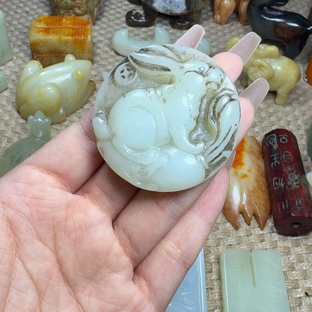 白玉菩提吊坠挂件