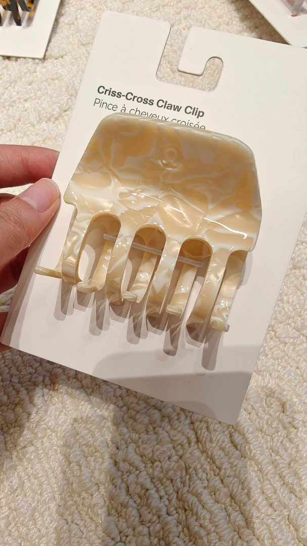 lulu鲨鱼夹发卡露露醋酸中号大号后脑勺发饰