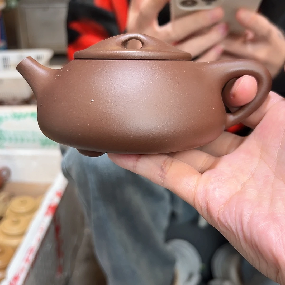 紫砂茶壶老紫泥满瓢瑕