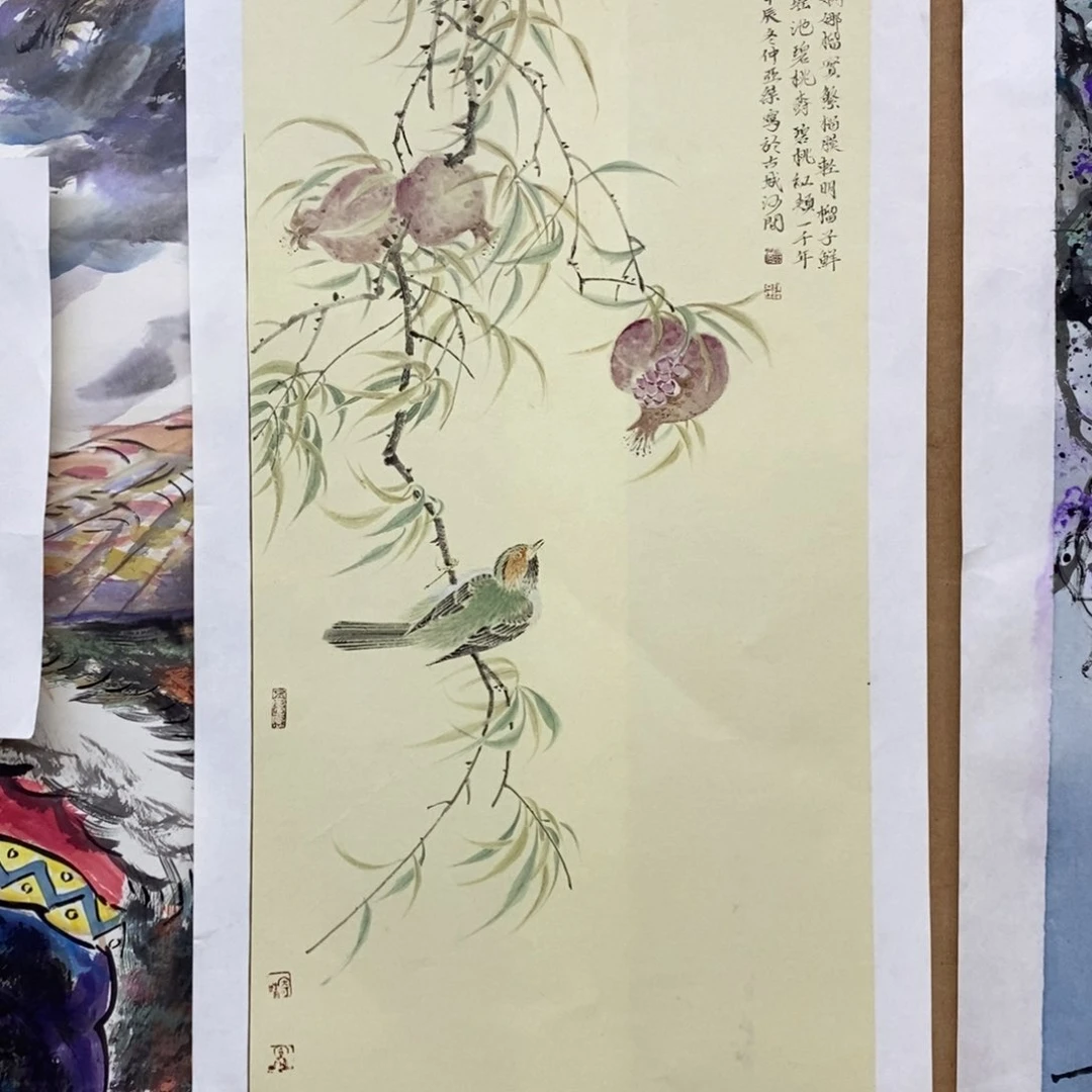 国画手绘国画精品花鸟，笑口常开