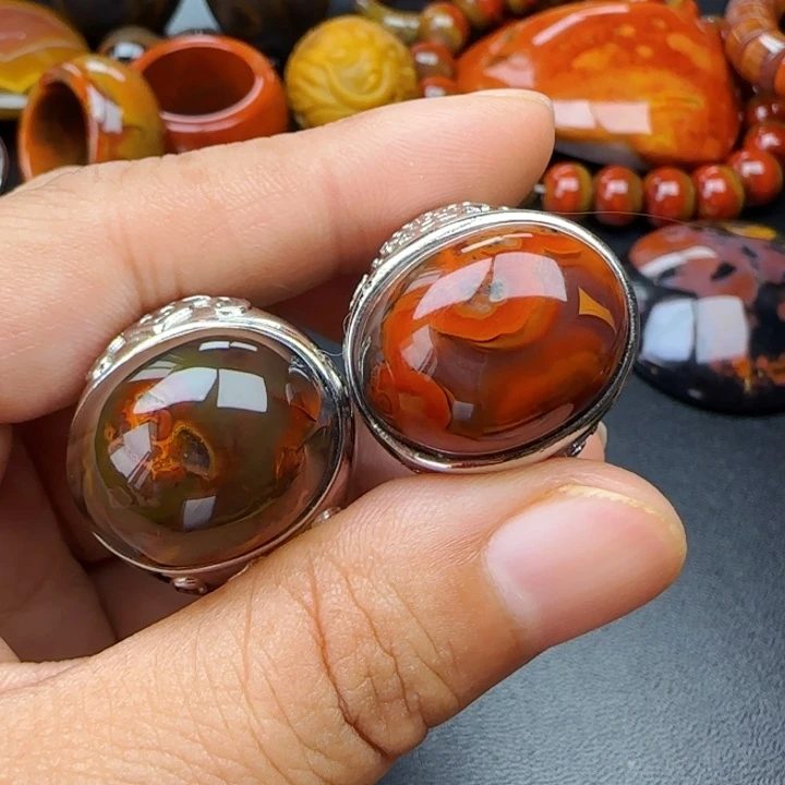 用***8玛瑙/玉髓首饰未镶嵌