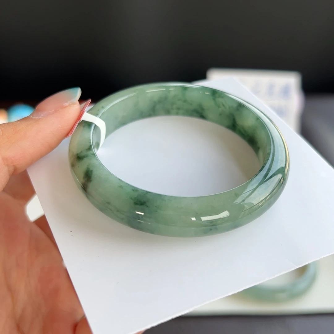 翡翠未镶嵌手镯33号 51.8