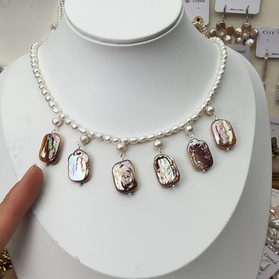 未镶嵌颈饰淡水珍珠