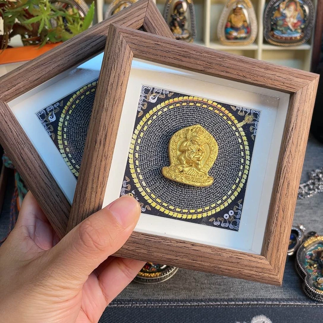 泥塑丑*?大黑天、黑老爷擦擦桌摆各一尊