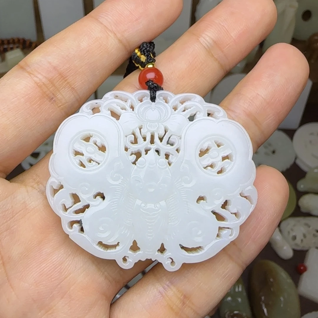 和田玉未镶嵌挂件