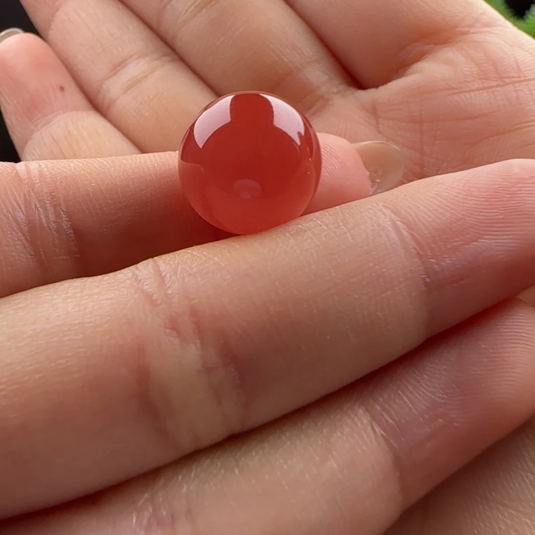 南红玛瑙未镶嵌圆珠13.2