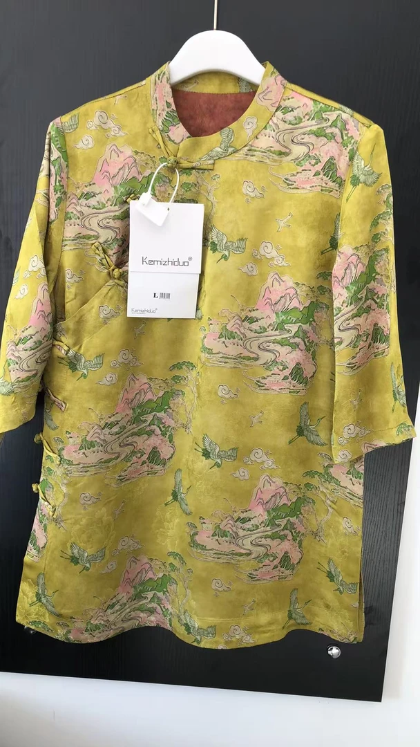 新中式国风上衣立领斜襟上衣