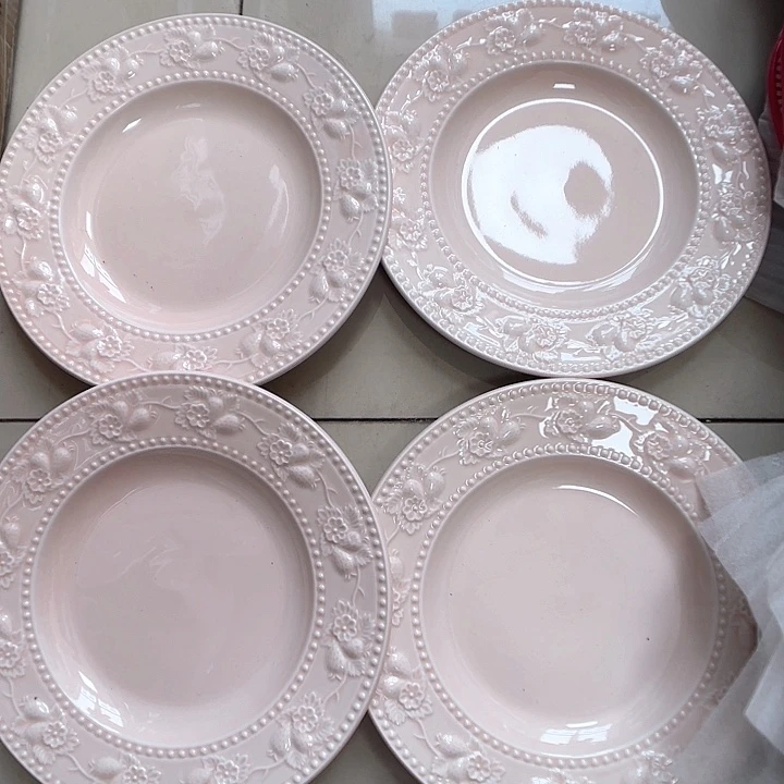 瓷片瑕疵特价陶瓷浅盘