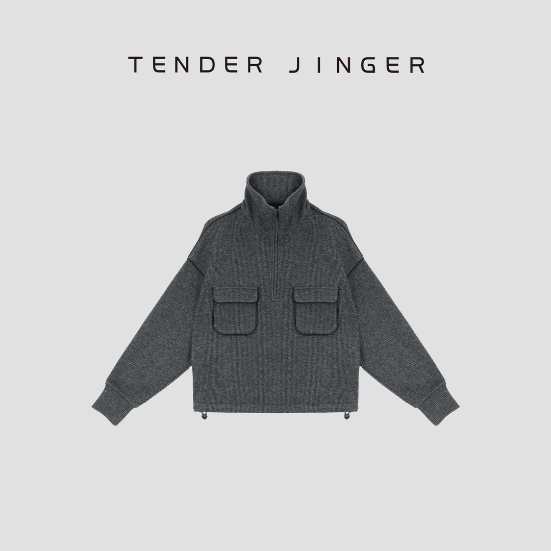 Tender Jinger口袋工装休闲针织卫衣套装（分开拍）T53TG41002