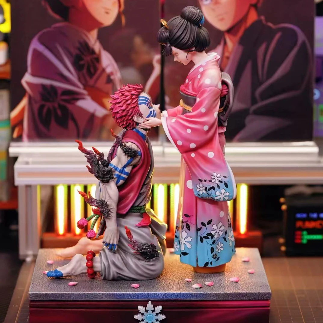 轩子GK 私人订制 猗窝座恋雪鬼 鬼灭之刃树脂GK雕像