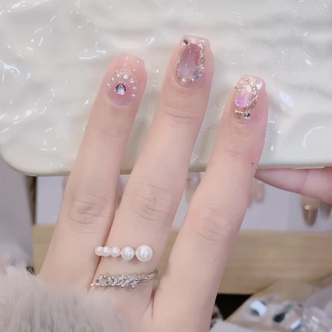 指尖海洋珍珠海贝手工穿戴甲