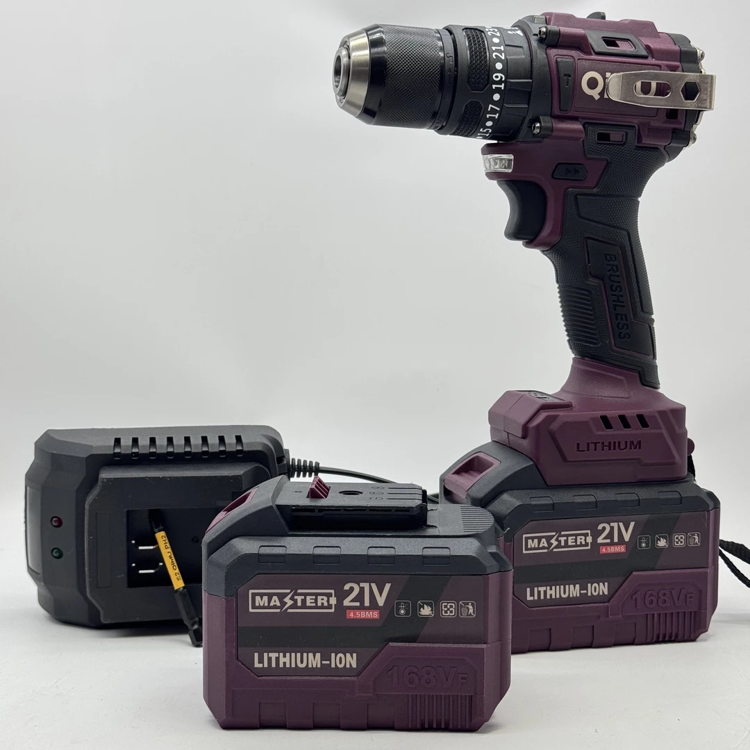 奇牧带脉冲五功能大钢炮手电钻15节18650超长续航（两电一机）