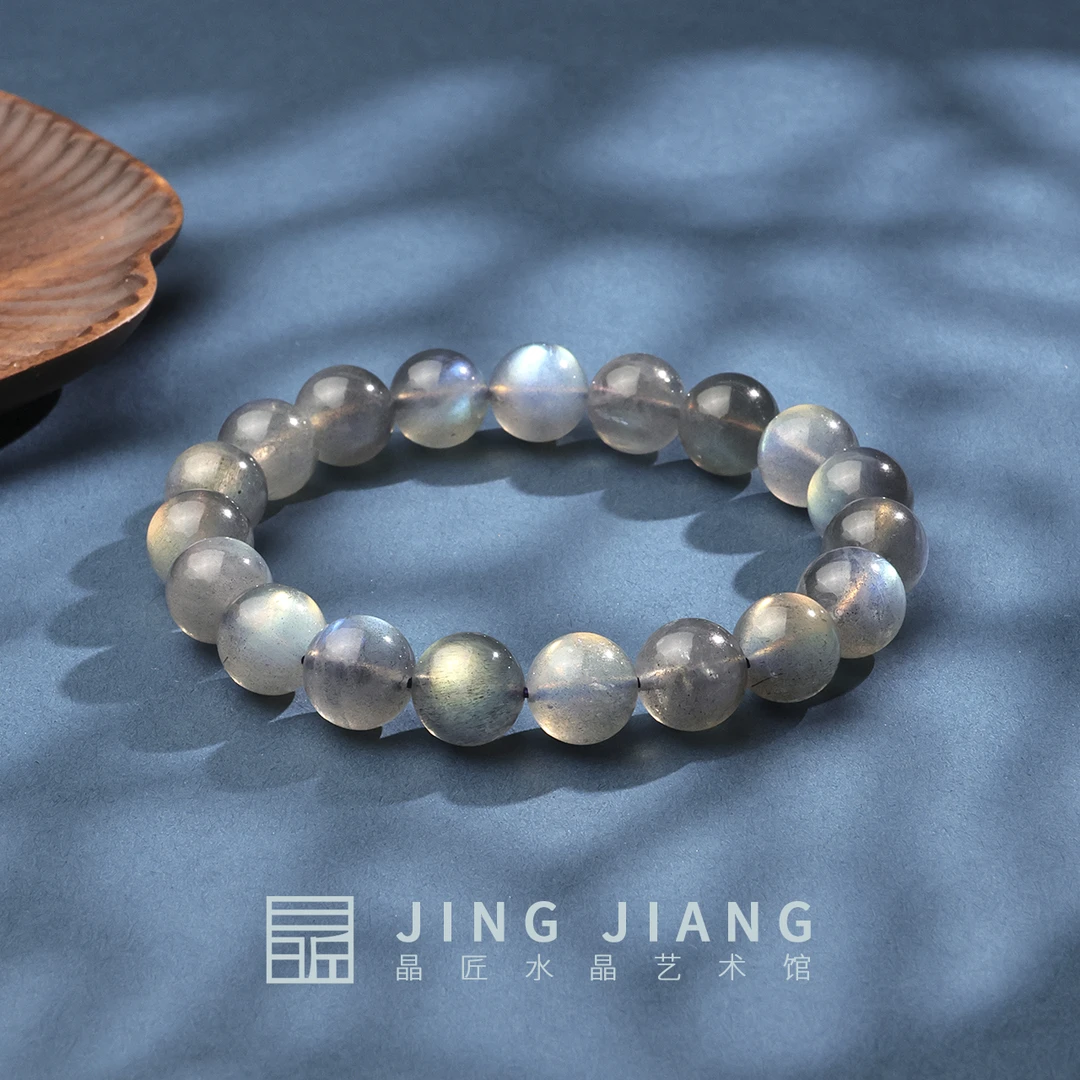 晶匠灰月光手串11mm+ 多样性发一  简约