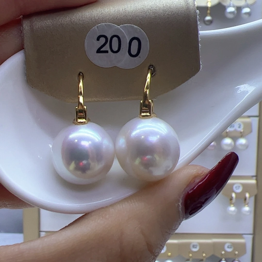 淡水珍珠耳饰银S925镶嵌