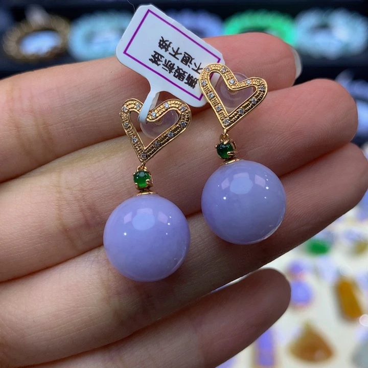 18K金镶嵌手链翡翠翡翠